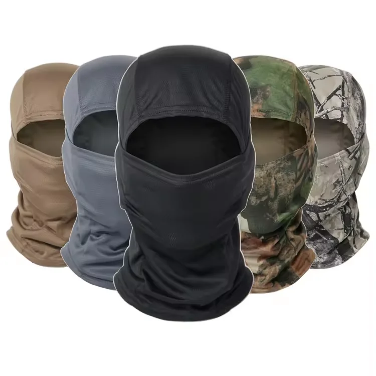 2024 Ski bike full face cover Winter neck warmer head bike windproof bandana scarf Camo hunting tactics Balaclava
