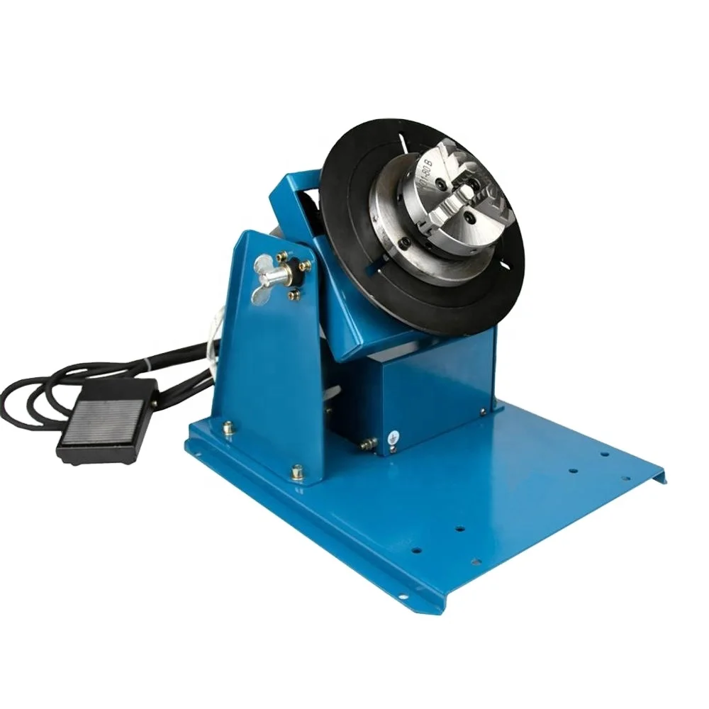 Welding Positioner Rotator BY-10 Mini Welding Turntable With  Chuck 220V roll welding positioner