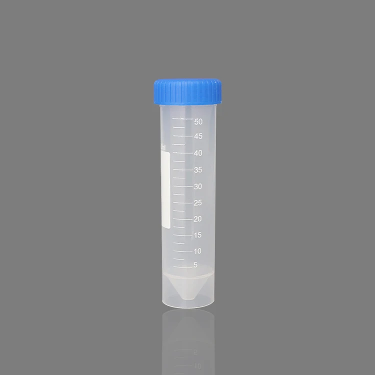 EO GAS Sterilized 15ml plastic round bottom screw cap centrifuge tube