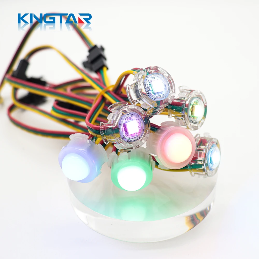 Amusement DC5V 5050 RGB  WS2811 20mm Decorative String Lights 1Lens SMD Chip  IP67 led pixel light
