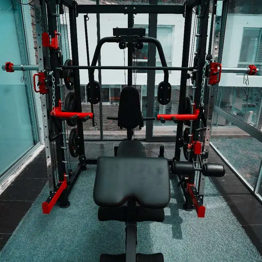 Hot sales Professional gym Equipment used multi fitness power rack with smith machine