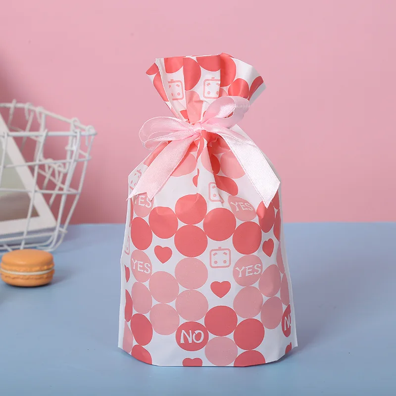 
Valentine wholesale hot sale plastic sweet bags candy baking bags cookie packing bag 
