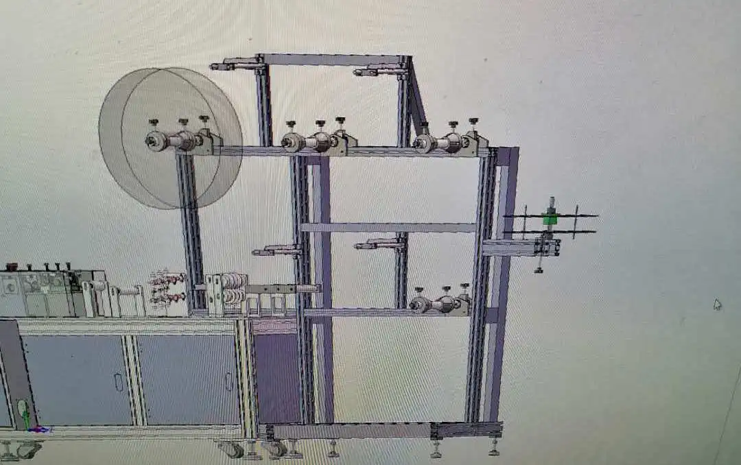 One drag two face mask machine