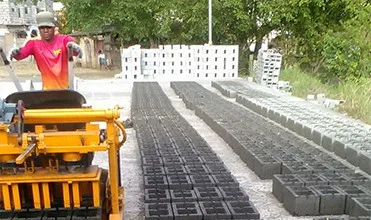 QT40-3A mobile egg laying paving fly ash concrete cement moulding manual hollow block Making Machine price