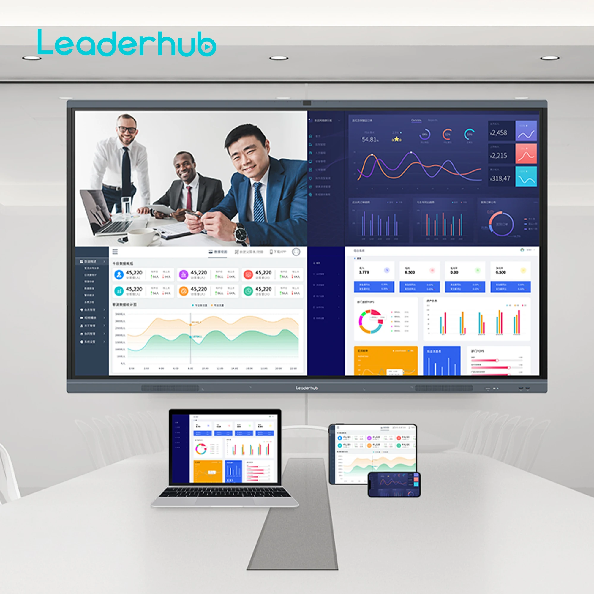 Leaderhub Touch Screen 65 75  100 Inch Refill White Board Digital Portable Clever Touch Interactive Whiteboards