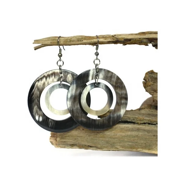 New Style Horn Earrings Daily Use Buffalo Horn Jewellery for Womens at Bulk Selling Price
