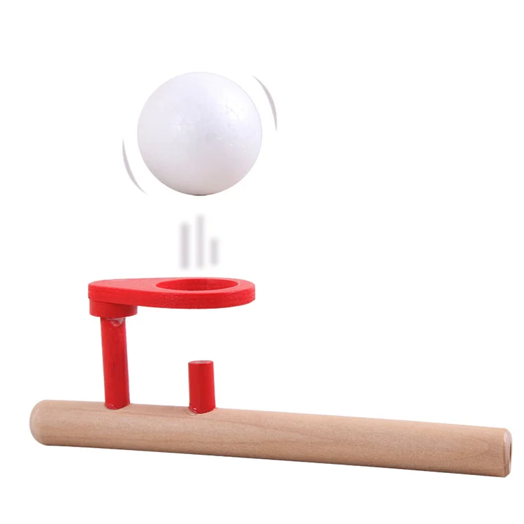 Children Toys Balance Blowing Ball Fun Gadgets Classic Bernoulli Theorem Principle Gadgets Family Wooden Floating Ball Game