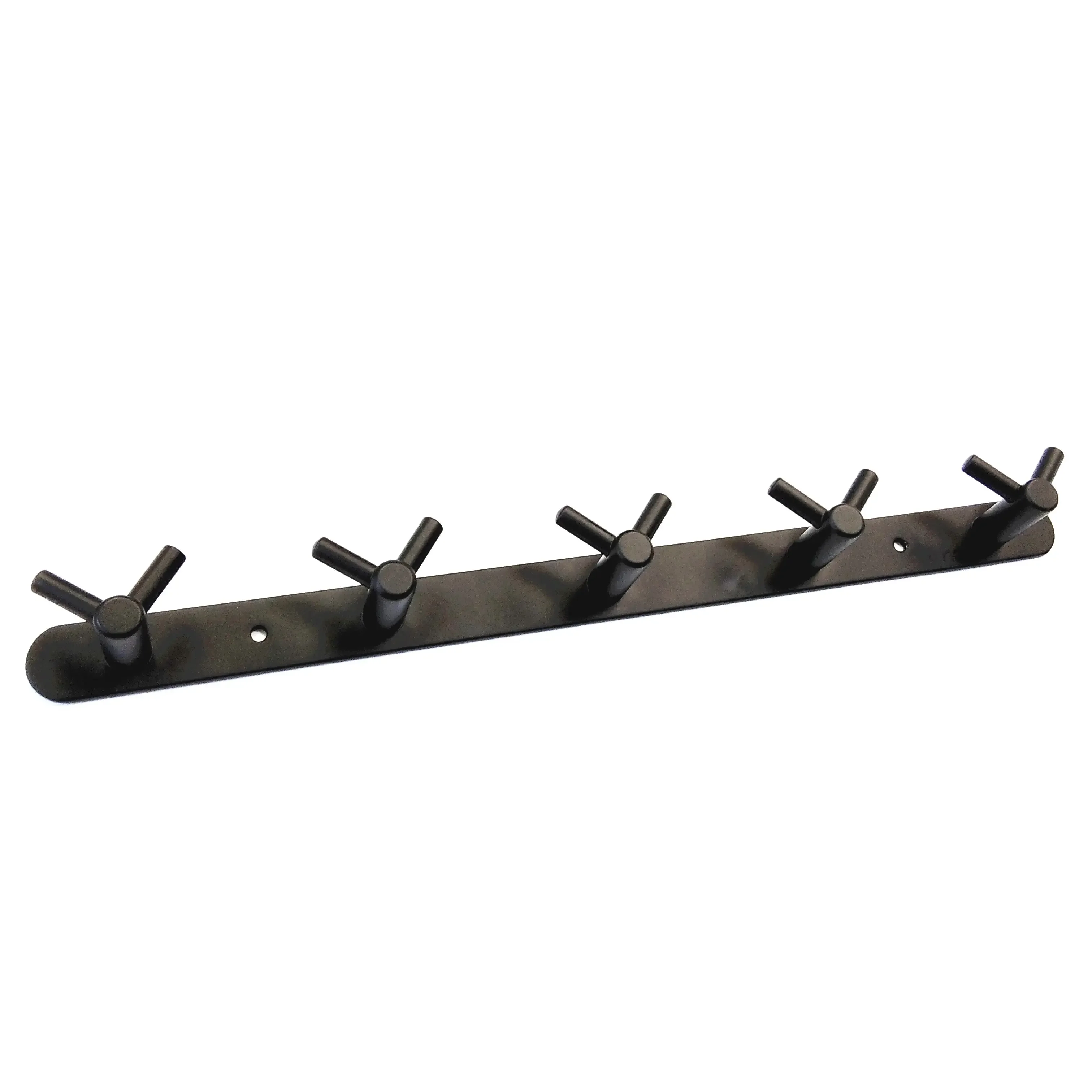 Strong Bearing Capacity Coat Hook Black Coat Rack Wall Mounted with 5 Hooks for Hanging Hat