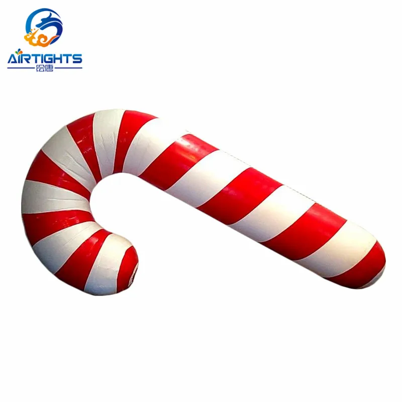 Christmas Decoration Hanging or Flying Inflatable Candy Cane Airtight Helium Balloon