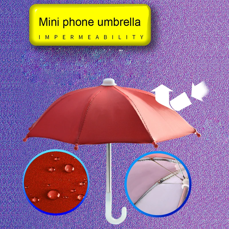 Outdoor bike toy umbrella art deco polyester fabric mobile phone sunblock