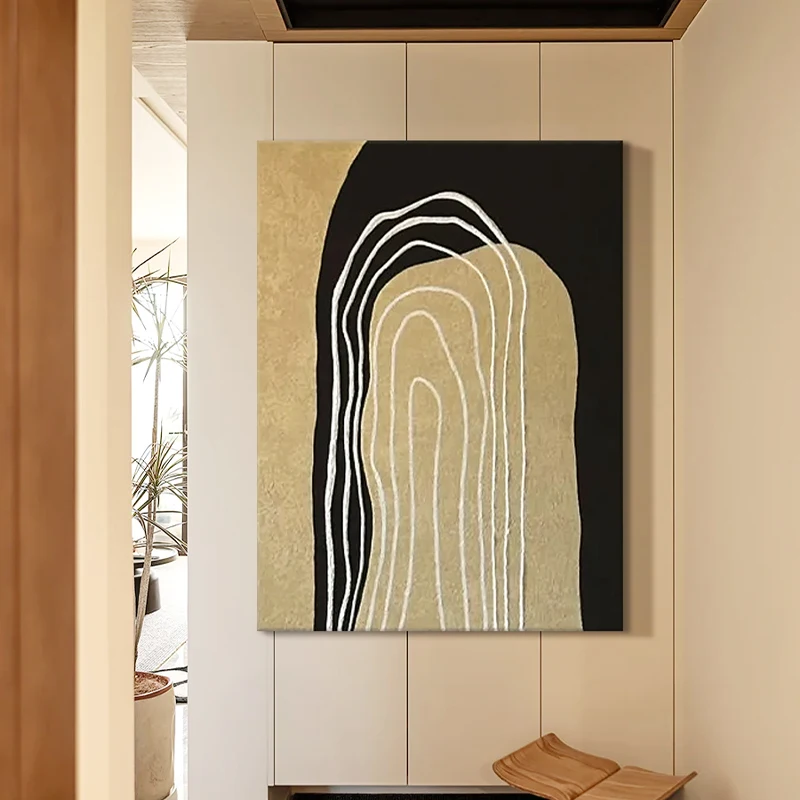 Home Decor Modern Hand Made Wall Art Canvas Painting 3 d Abstract Wall Decoration Sandstone Textured Frameless Painting