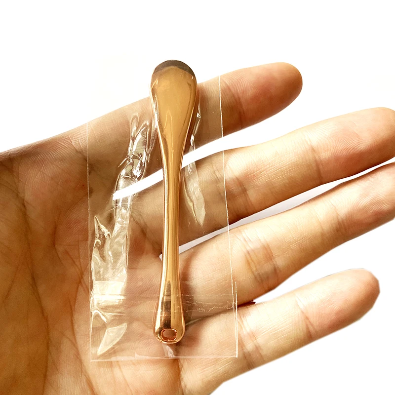Custom Small stainless steel skin care Beauty metal Cosmetic Spatula Face Cream Facial Mask Spoon