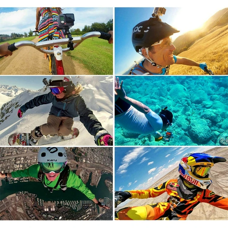  Комплекты комбинированных аксессуаров PULUZ 50 в 1 с чехлом из ЭВА для Gopro Hero