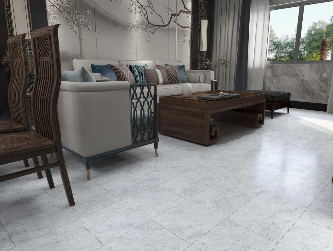 Interlocking Engineered Flooring SPC Floor Vinyl 4mm / 5mm / 6mm Stone Composite Plastic Floor Tiles