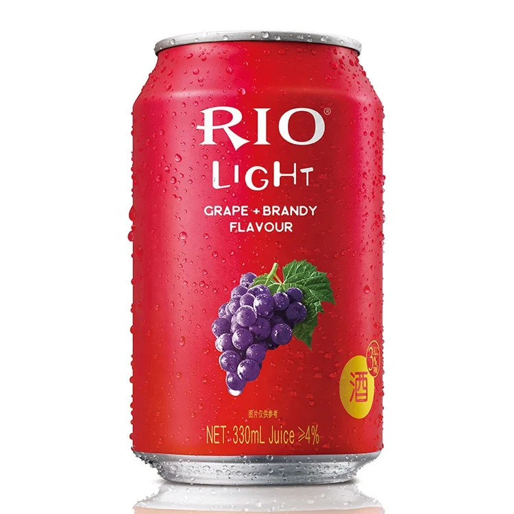 
Вся Экспортная продукция, консервированный виноград и бренди Rio, предварительно смешанный коктейль со вкусом винограда, молодежное и популярное вино с низким содержанием алкоголя из Китая, 