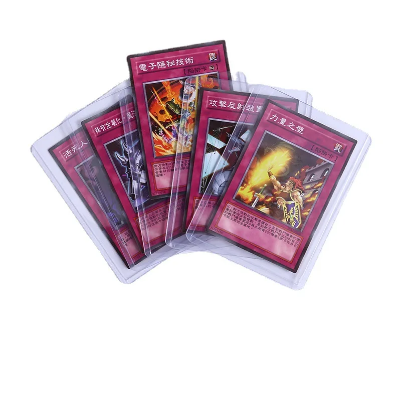 2021 Top Loader PVC hard plastic card holder 35PT game king card holder double-sided transparent Toploader Protector Sleeves