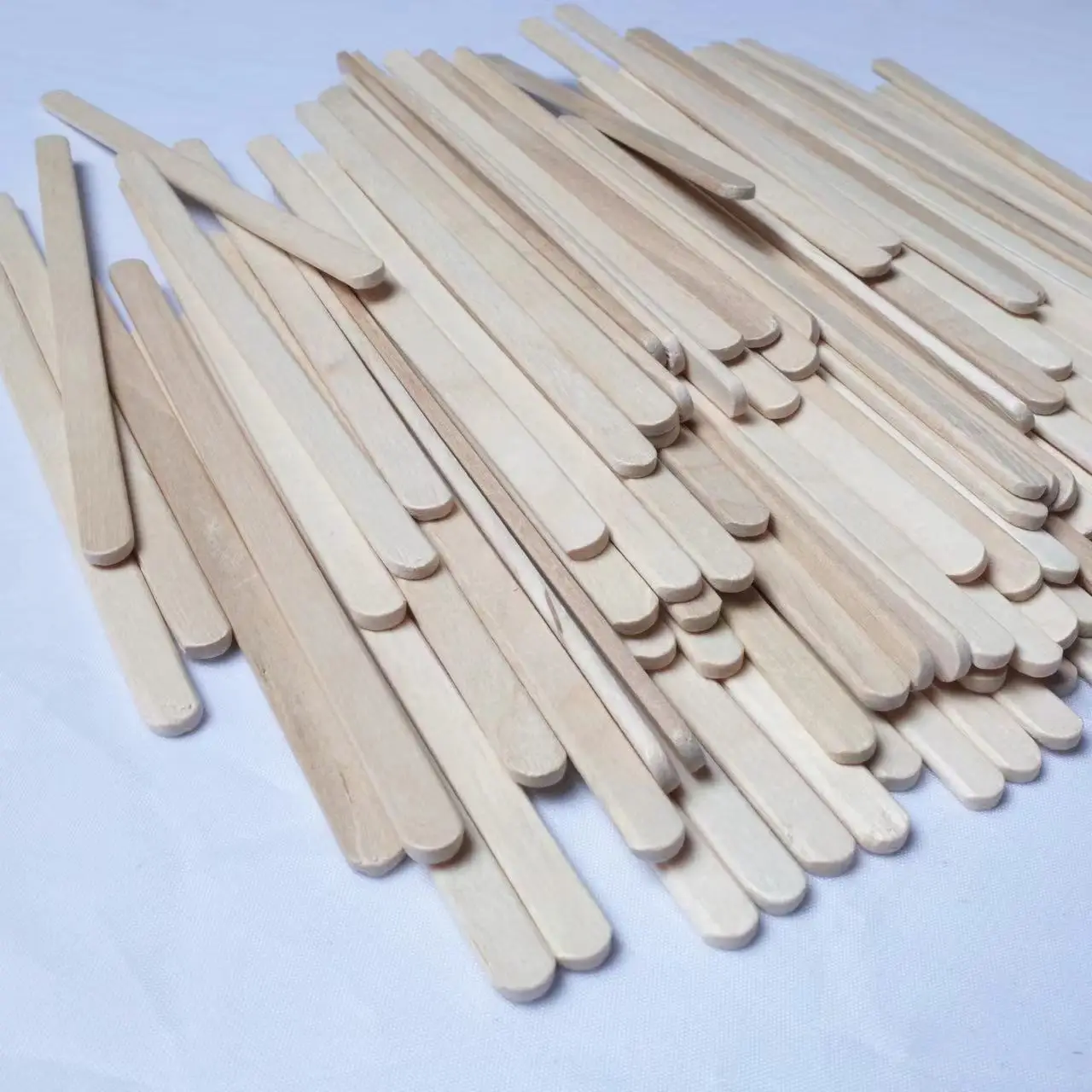 Disposable Hot Stamp Custom Logo Branding Birch Coffee Sticks Wooden Bamboo Coffee Stirrer With 140x6*2