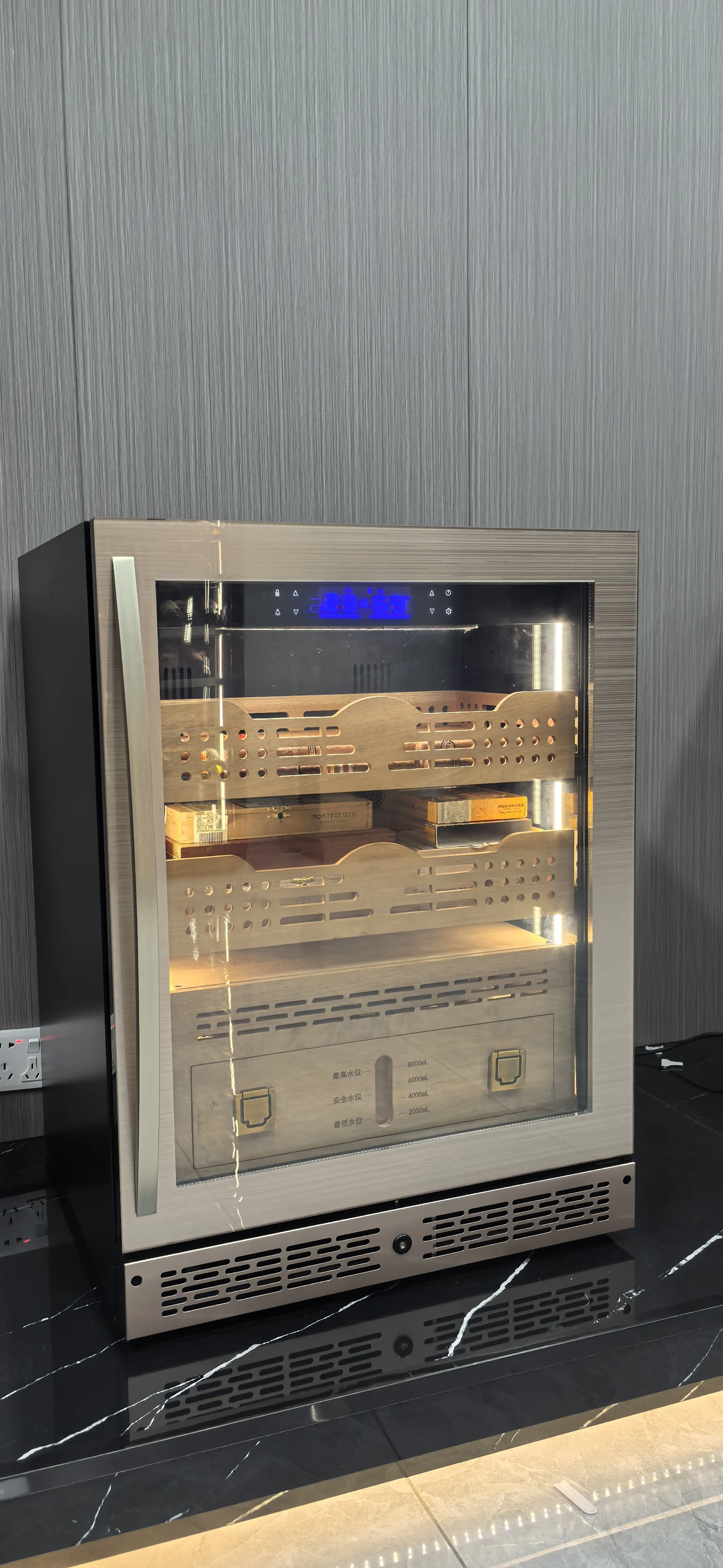 NUELEAD 140L Household Small High End Cigar Humidor Best Temperature For Cigar Humidor