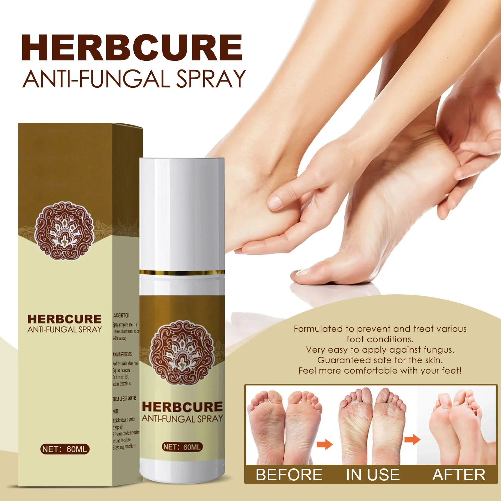 wholesale foot anti bacteria spray odor eliminator remove bacteria remove dead skin cells repair rough beriberi feet spray