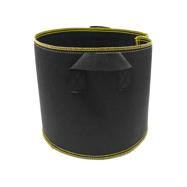 Wholesale Breathable Thicken Water Absorption Firm Nonwoven Fabric Biodegradable Plant Grow Bag Pot For Garden Tree Farms