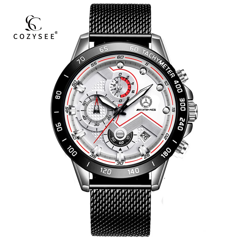 Hot Selling Mens Full Funcation Fashion Quartz Watches Wholesale Cheap Waterproof Business Design Car brand Watch