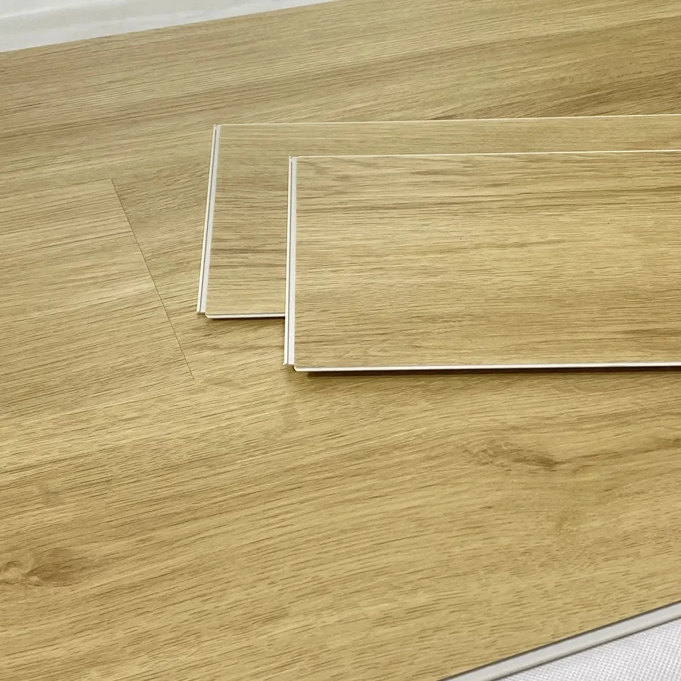 Hasin Embossed Texture Pvc Vinylux Plastic Vinyl Tiles Spc Flooring