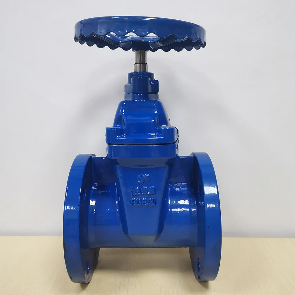 125LB GGG50 3 inch Soft Sealing Non-Rising Stem Resilient Seated cast iron Gate Valve Handwheel Flanged Gate Valve