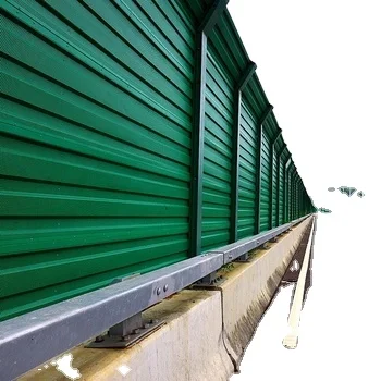 Factory Cheap Price Highway Sound Absorption barrier fence  Antiseptic Metal Sound Insulation Noise Barriers Fence Wall