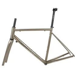 High Cost Performance 44cm / 47cm / 50cm / 53cm / 56cm 700C Road Bike Frame CR-MO  Steel for Sale 700*40C Gravel Frame