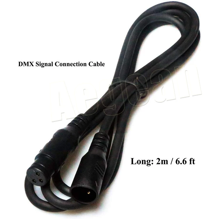 2m 6.6ft 3 Pin DMX Signal Connection Cable Wire Male Female XLR Plugs DMX Cable For All LED Stage Lights
