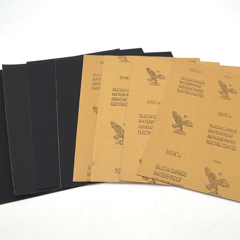 shenzhen vrk 9*11 2000 grit silicon carbide coated multi grid abrasive paper wet or dry sandpaper price