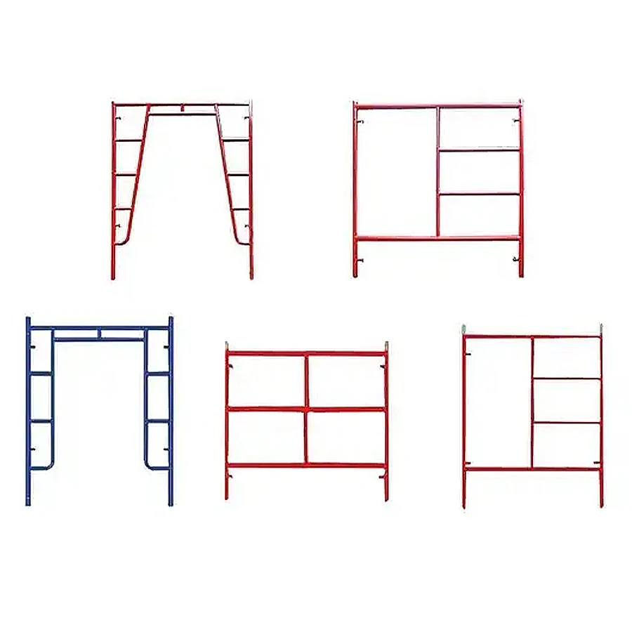 China Supplier Multifunctional Door  Frame Scaffolding With Catwalk Plank Construction Type Walk Thru Steel