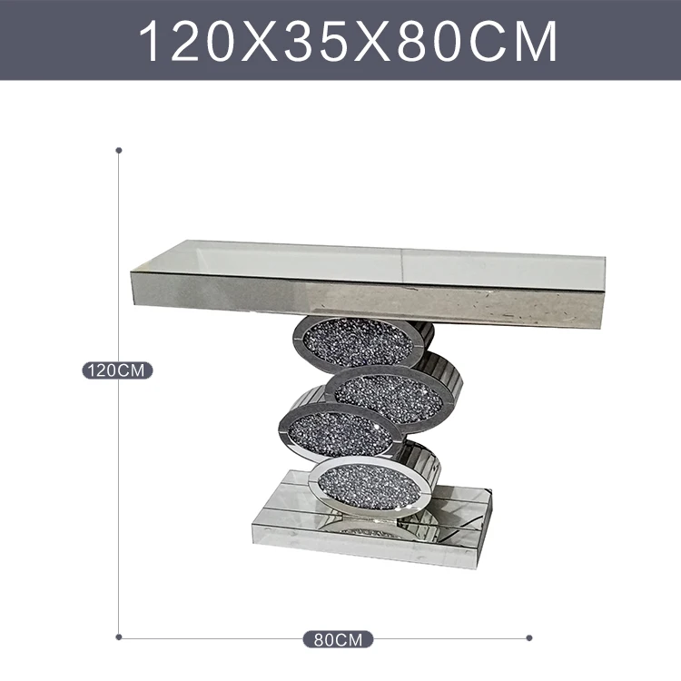 YGJS0461 LED living room furniture Chinese Factory vanity makeup table with lighted mirror design Mirror Console Table