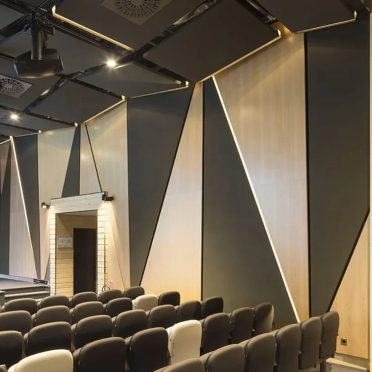 TianGe Recording Studio Music Room Fabric Soundproofing Wall Sheet Sound Absorbing Acoustic Ceiling Panel for Cinema