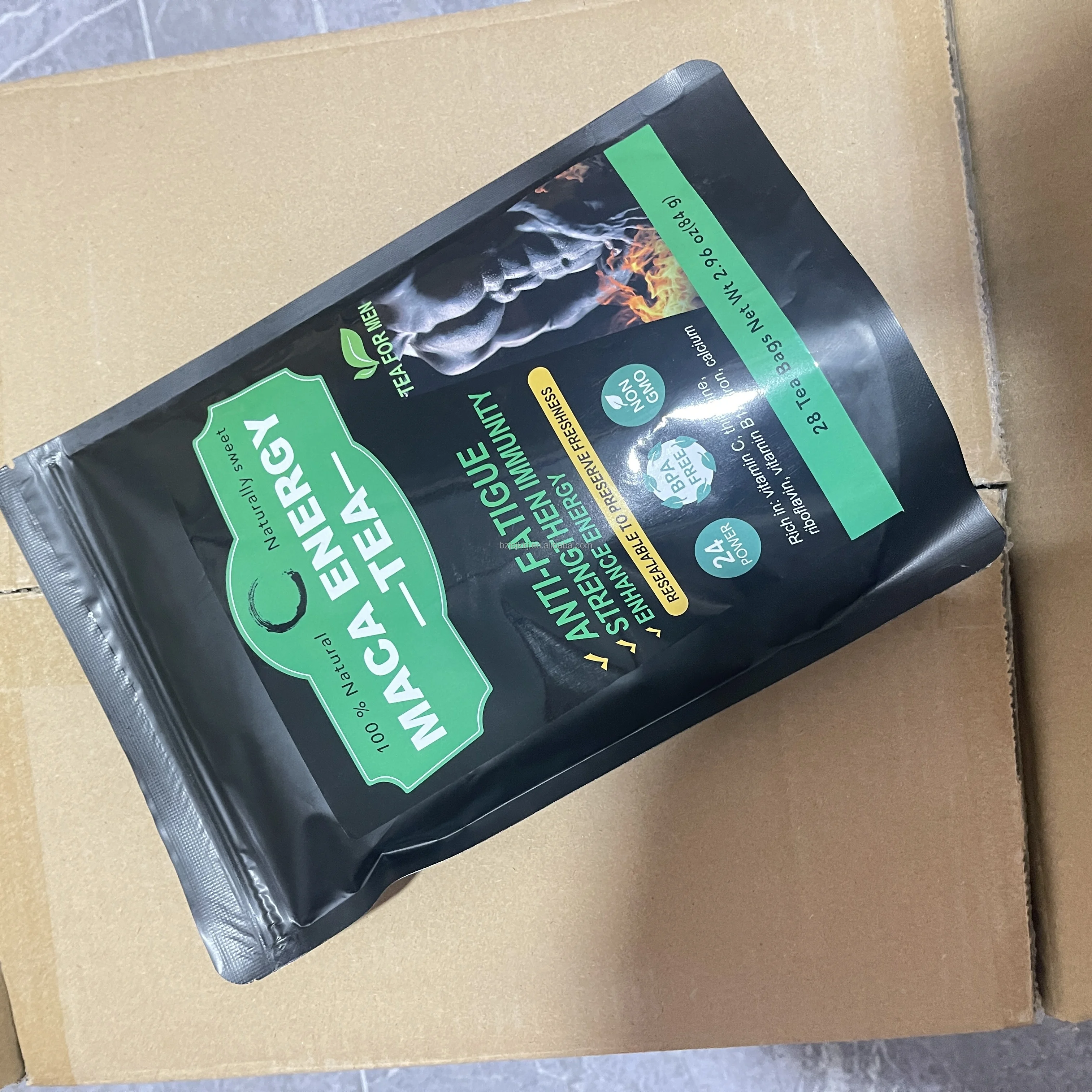 High quality Nourishing kidney male fertility man booster tea and woman love ginseng sexual maca energy tea