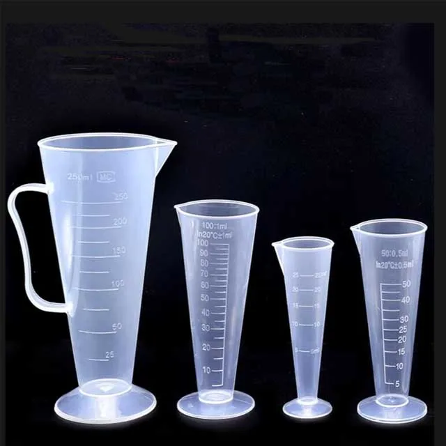 Лабораторный Пластиковый Полипропиленовый треугольный мерный стакан