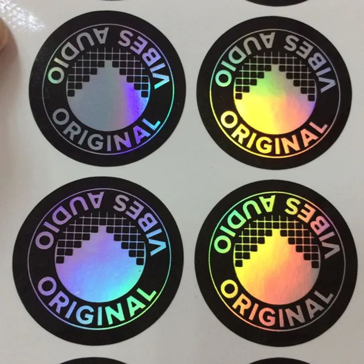 Competitive Price Medicine Holographic Adhesive Stickers Round Custom Labels For Pill Bottle