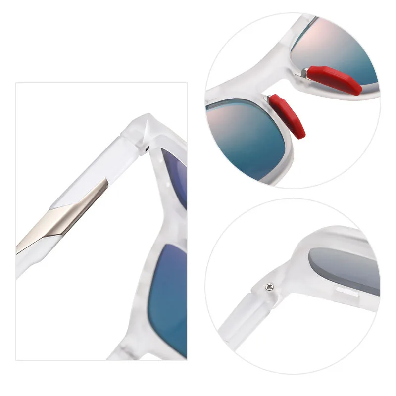 2023 Factory new sunglasses men TR7516 polarizing sunglasses with air holes in Europe and the leisure sports sunglasses wind