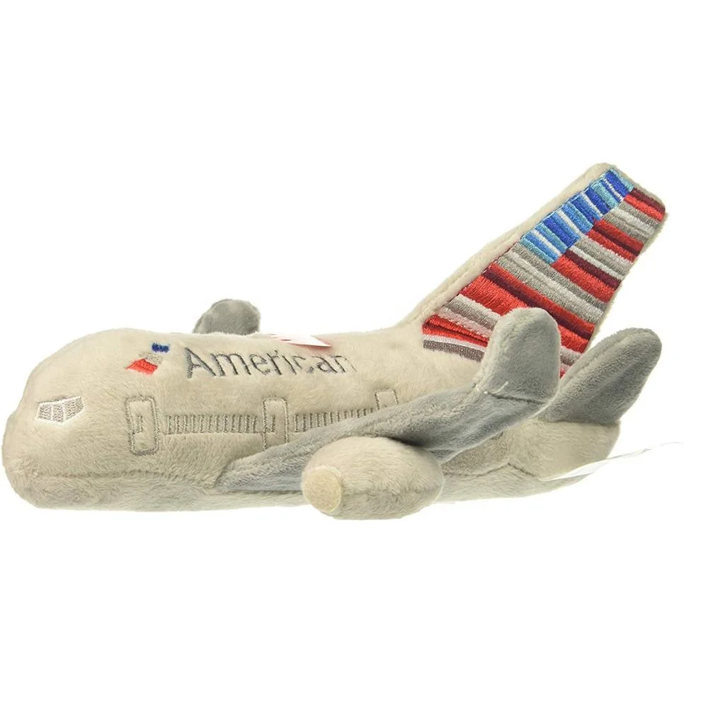 Customized Soft Kids Airplane Toys Stuffed Canada Airplane Plush Toy with Sound Plush Airplane Toy