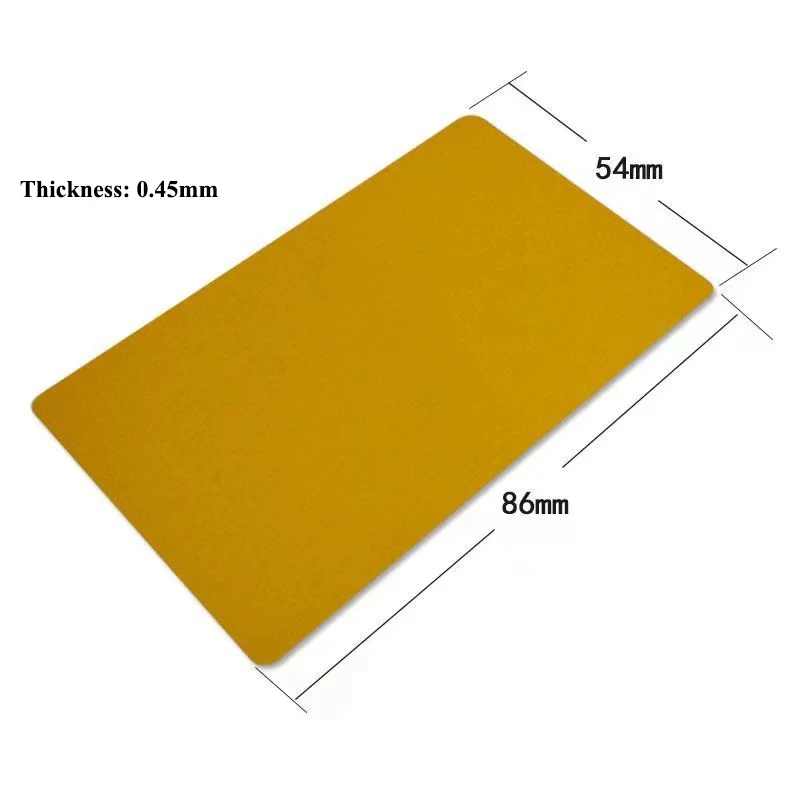 WD wholesale 0.45mm ultra-thin metal business credit card wallet Aluminum laser engraved blank metal business card