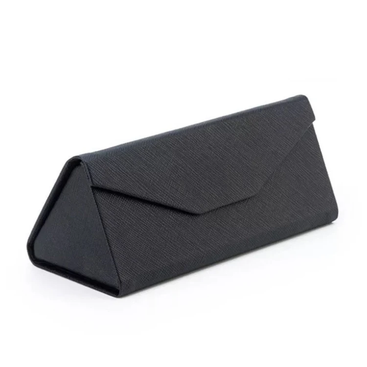 Multifunctional black glasses case high quality PU leather glasses case with various shapes