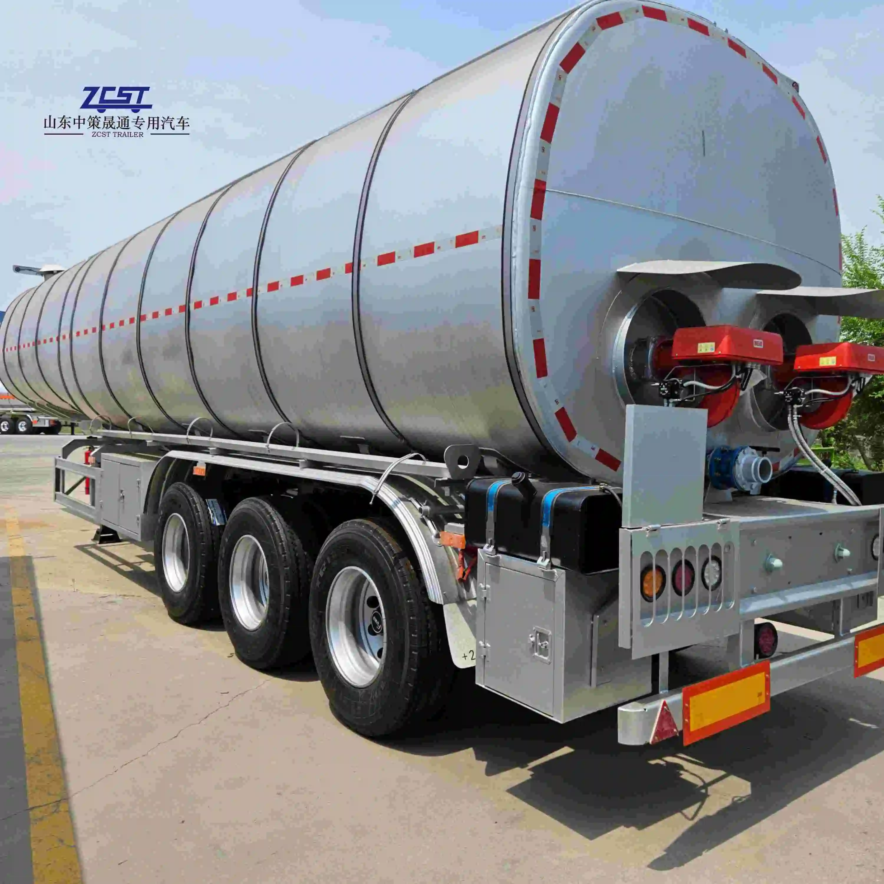 3 Axles Asphalt Tank Semi-trailer Liquid Bitumen Tanker Semi Trailer 50000L Fule Tanker Truck Trailers