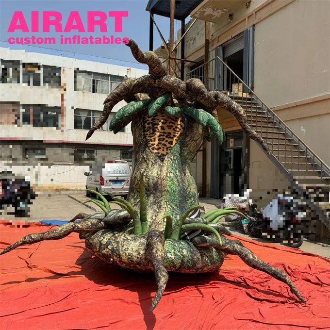 Immersive Inflatable Cartoon Divine Tree Image Giant Artificial Balloon for Halloween Forest Party Stage