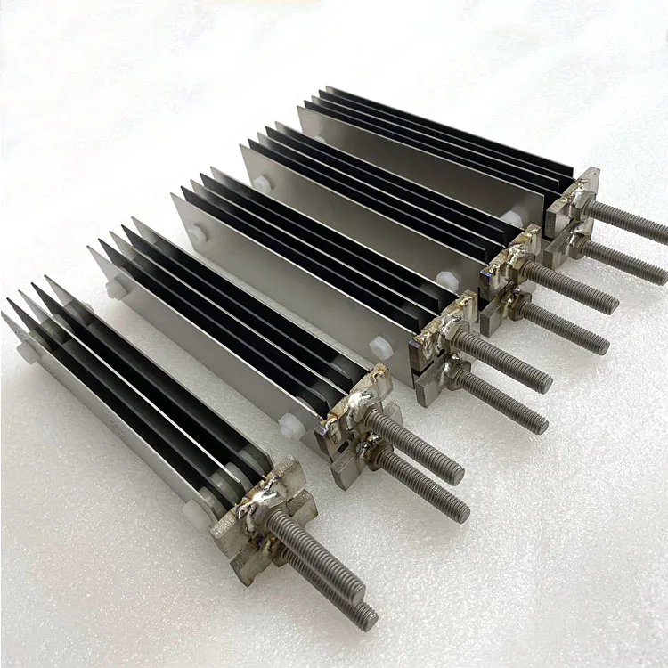 MMO coated Titanium electrolysis Anode and Cathode titanio mmo for sodium hypochlorite generator