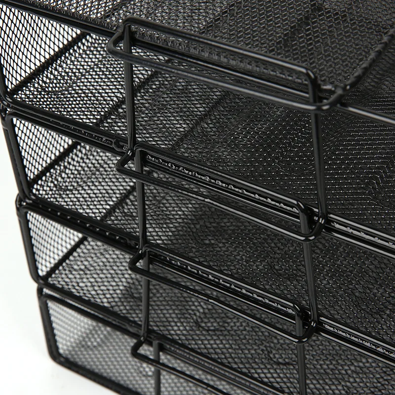 Стойка для магазинов из проволочной сетки, металлический сетчатый держатель для файлов на заказ для офиса