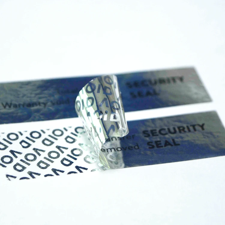 OEM Factory Best Price Silver Color Security OPEN VOID Paper Materials in Rolls