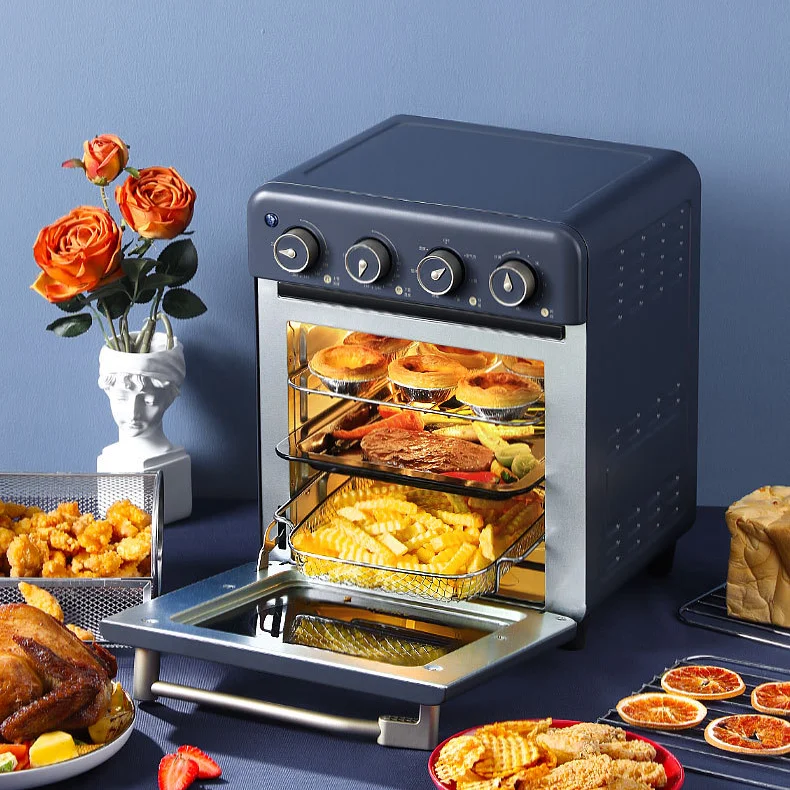 Multi Function Home Electric Oven Oil Free Smart Portable With Timer Visual Window Air Deep Fryer Pressure