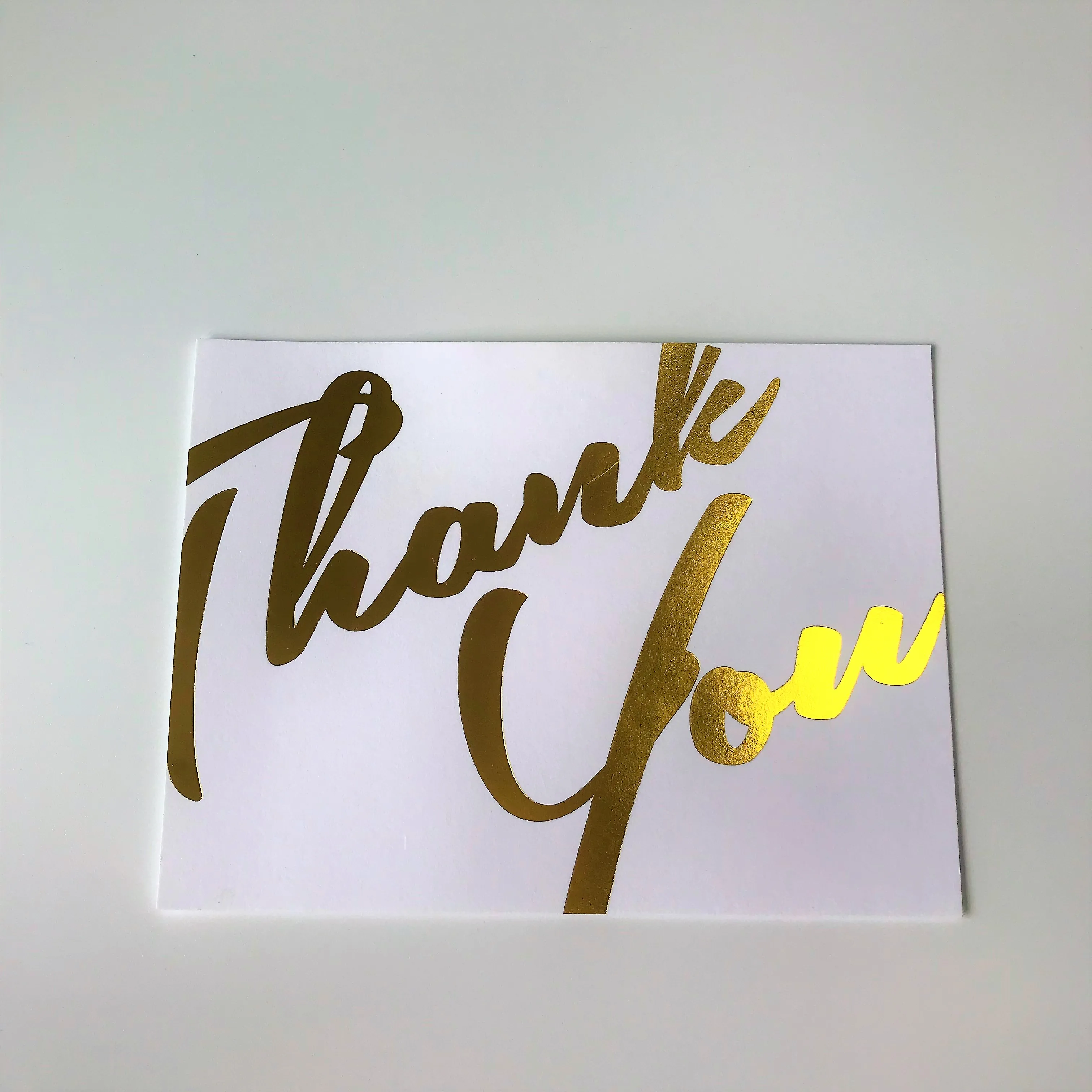 greeting cards printing service gold foil stamping