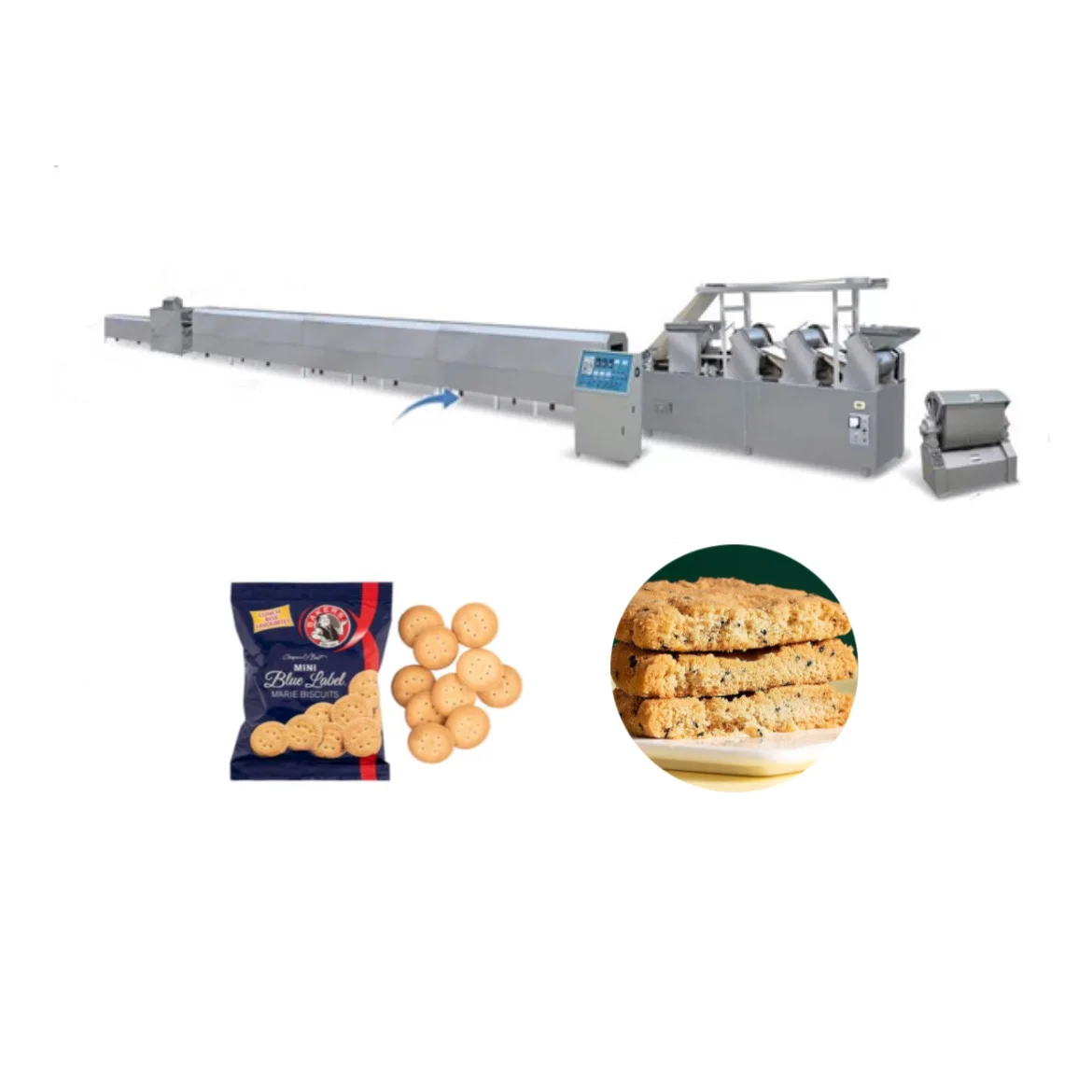 Factory China Price Soft and Hard Biscuit making Machine With Quality Biscuit Production Line