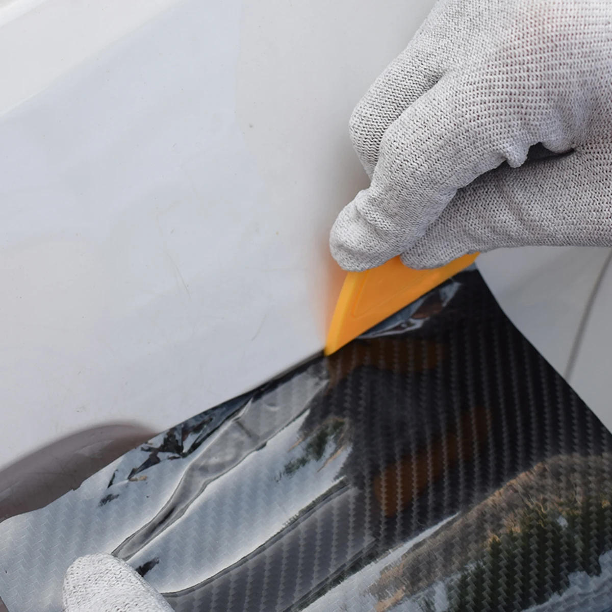 Car Wrap Scraper Plastic Triangle Corner Squeegee Auto Vinyl Film Sticker Install Window Tint Tool decal squeegee for sale A14